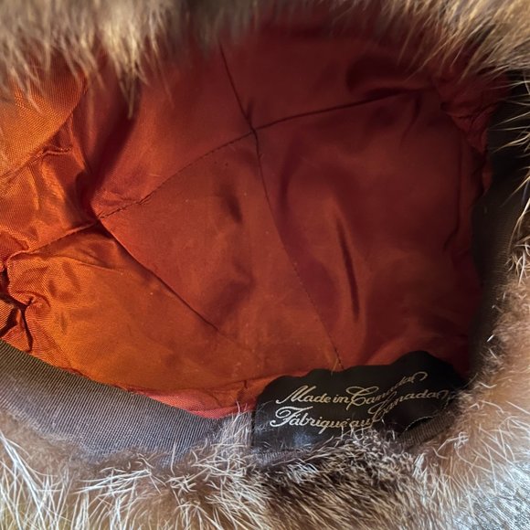 π¨π¦ FABULOUS NATURAL RACCOON FUR CAP/HAT - EVC - Picture 6 of 6